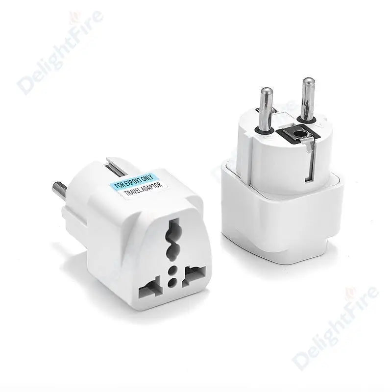 KR Plug Adapter Multifunction Universal AU UK US To EU Electrical Socket Type E/F France Spain Plug Travel Adapter AC Outlet
