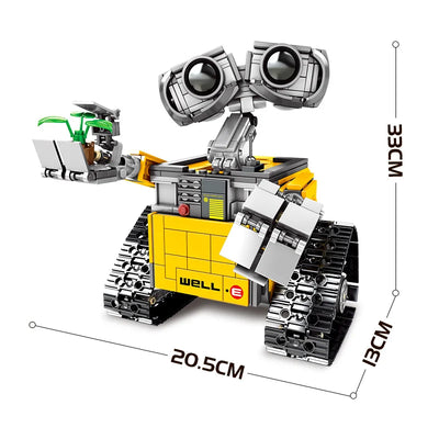 New 687PCS Disney WALL E High-tech APP Motorized RC Robot Functions Figures Technical Building Block For Children Toys Gift