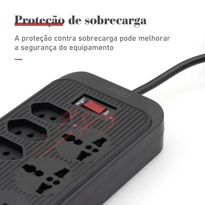 Extension Outlet, Line Filter, Power Extension, USB Socket, Plug, Water Plug, Brazil Line Filter, 100-220V,10A