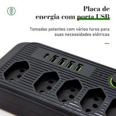 Extension, electrical extension, USB socket, power outlet line filter, 5 meters extension, electric extension, 110-220V,10A
