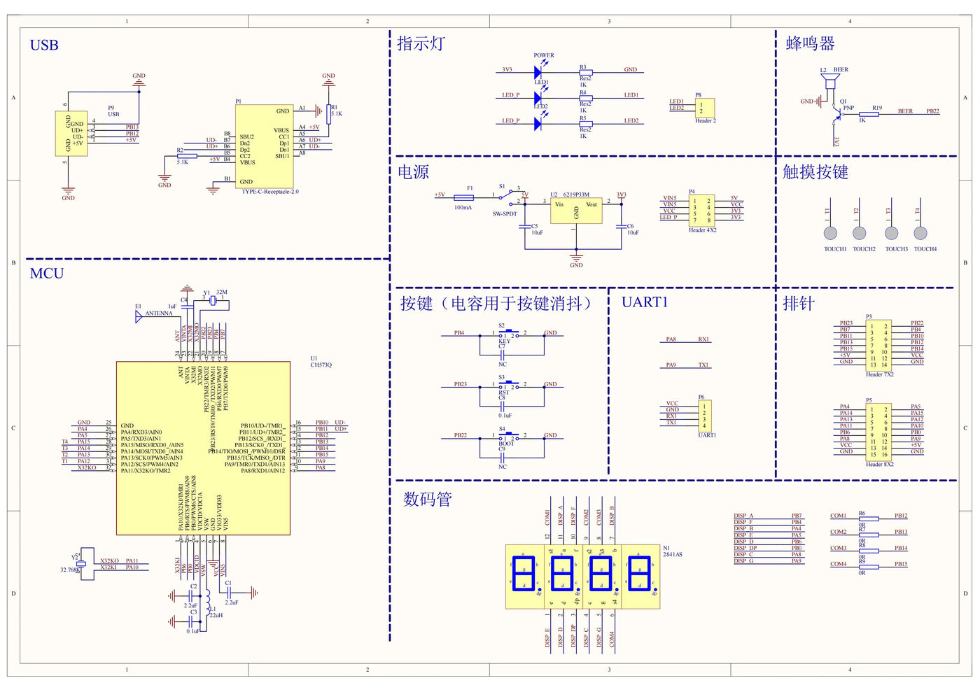 CH573 Development Board RISC-V Core BLE Wireless MCU Application Evaluation