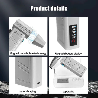 130000 RPM Mini Air Blower Handheld Electric Turbo Jet Fan Brushless Motor Violent Blower Wind Speed 52m/s Industrial Duct Fan