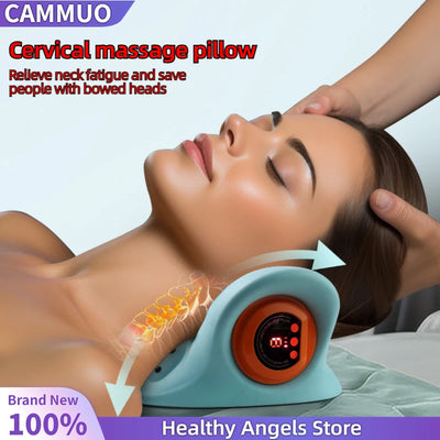 Neck Shoulder Stretcher Relaxer Cervical Chiropractic Traction Device Massage Pillow for Cervical Spine Alignment Massage Tools
