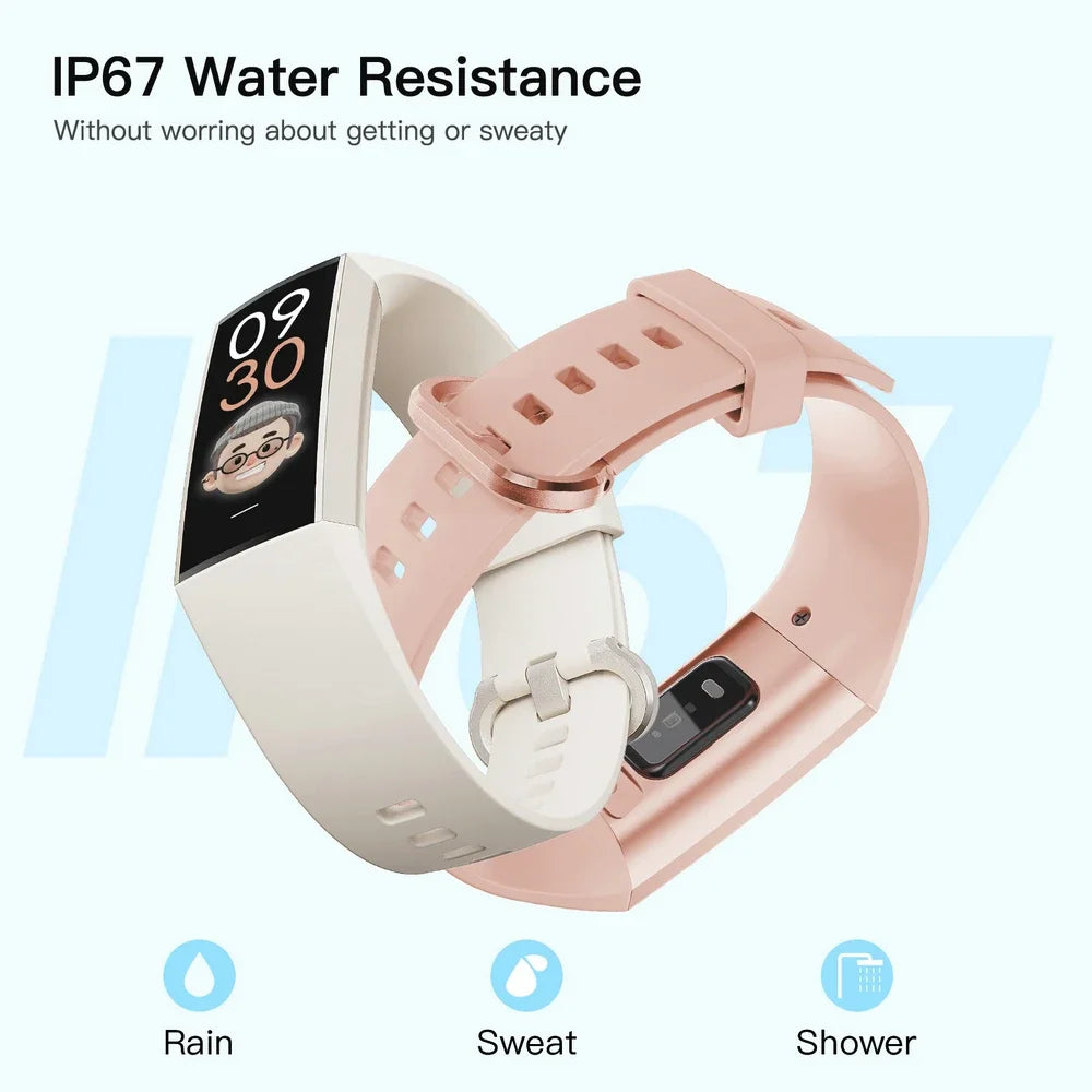 Amoled Display 1.1 Inch Women Smart Bracelet Fitness Band Watch New In Women'S Watches Pedometers For Walking For Oppo Phone