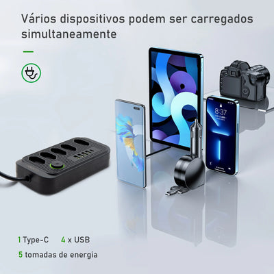 Extension, electrical extension, USB socket, power outlet line filter, 5 meters extension, electric extension, 110-220V,10A