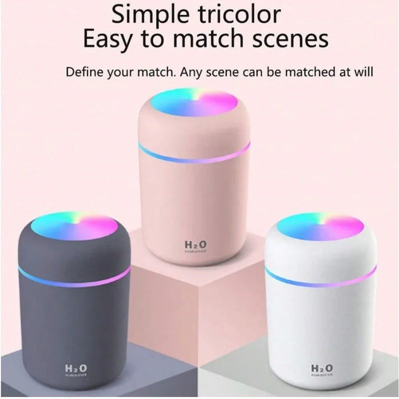 Color Atmosphere Lamp Desktop Essential Oil Diffuser Spray Personal Space Usb H2O Car Humidifier