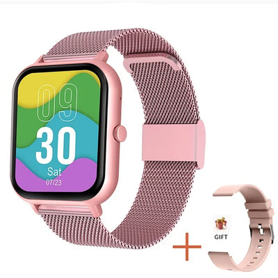 2024 New Smart Watch Men Women for Android IOS Heart Rate Blood Pressure Fitness Tracker Bluetooth Call Women Smartwatch Man