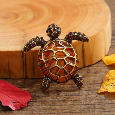 1PC Women's European and American Trend Personalized Turtle Shaped Brooch Fashion Dressing Banquet Party Festival Gift 7400