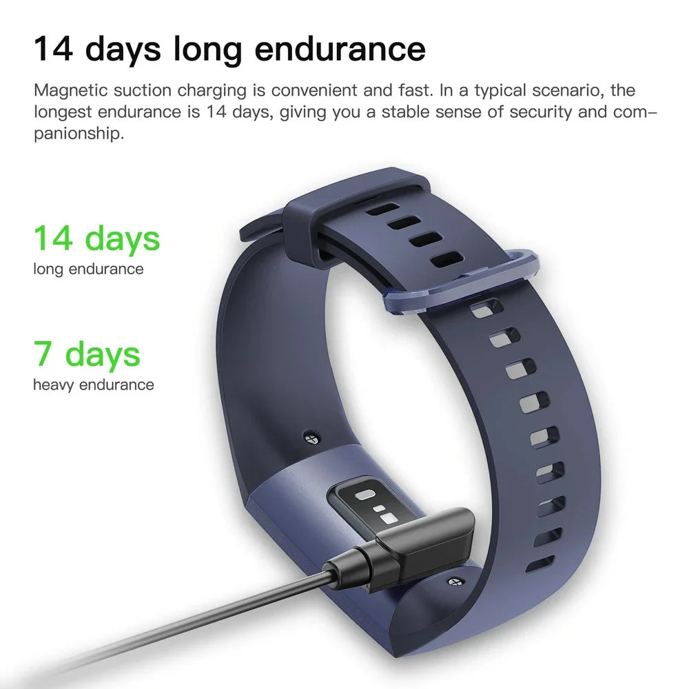 Amoled Display 1.1 Inch Women Smart Bracelet Fitness Band Watch New In Women'S Watches Pedometers For Walking For Oppo Phone