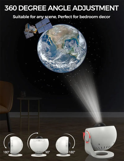 LED Night Light Galaxy Projector Starry Sky Projector 360° Rotate Planetarium Night Lamp For Room Decorative Children Kids Gift