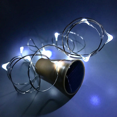 LED Solar Powered Bottle Stopper Light String Solar Outdoor Lights Garland Room Decoration Party Xmas Tree Wedding Decor