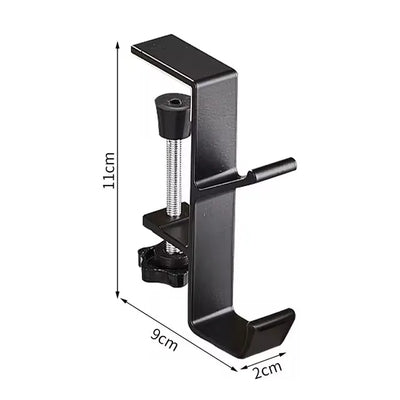 1PC Adjustable Desk Edge Hook Gaming Headset Desk Hanger Backpack Storage Hanging Hook Holder Punch-free Home Office Organizer