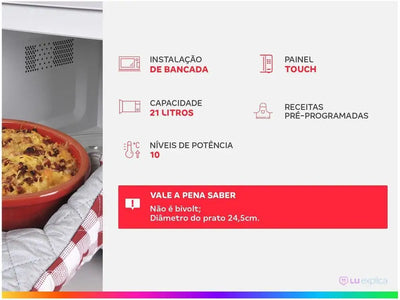 Mondial Microwave 21L Black MO-01-21 - 220V