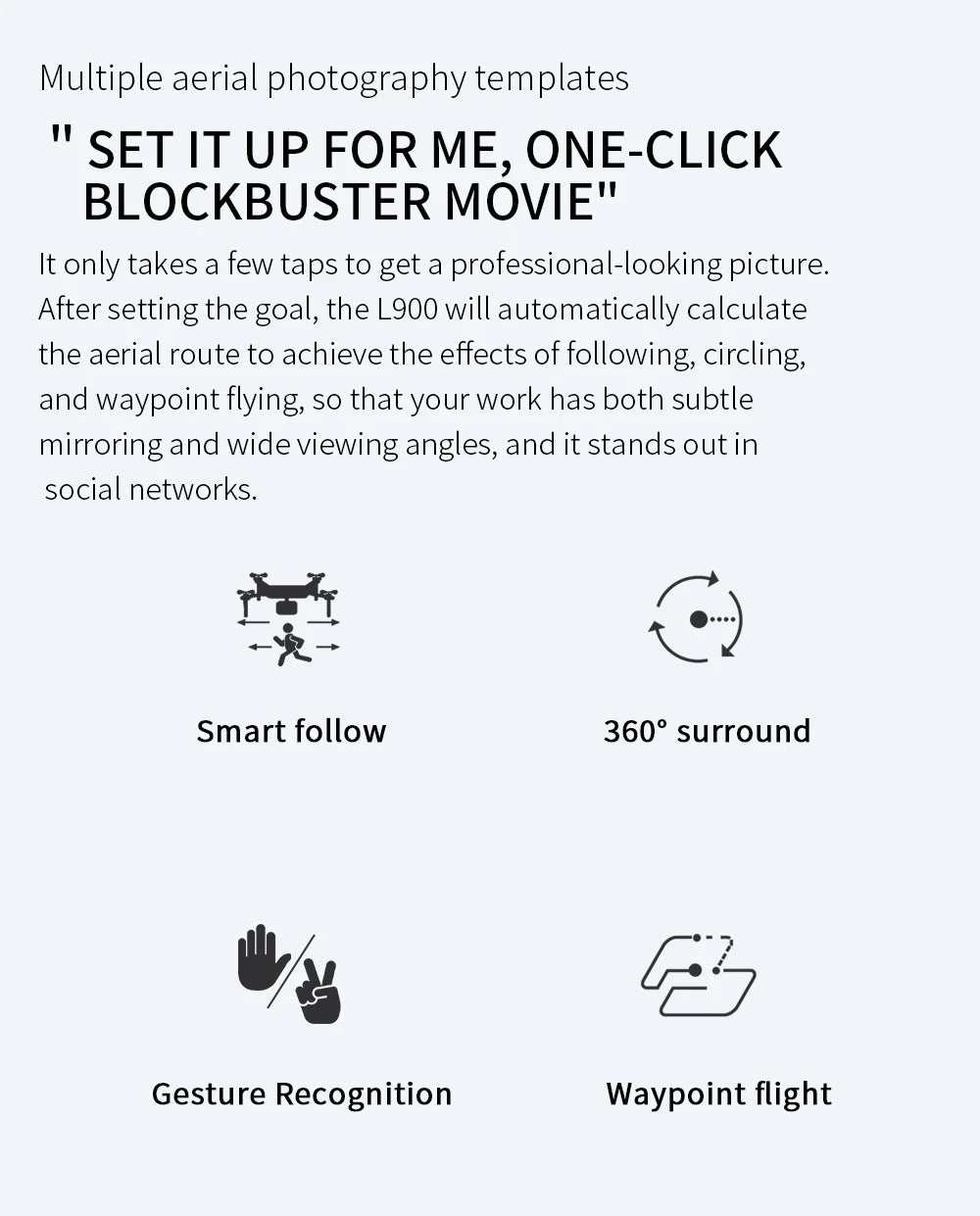 L900 Pro GPS Drone 4K Professional HD Dual Camera 5G Wifi Photography Brushless Foldable Quadcopter RC Distance 1.2KM Dron Toy