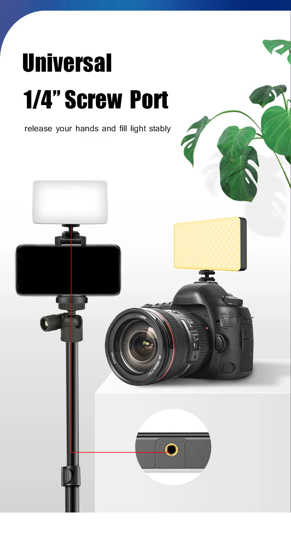 RGB LED Video Light Photography Fill Camera Lighting Panel CRI95+ 2500-9000K LCD Display Cold Shoe For Vlog Live Streaming DSLR