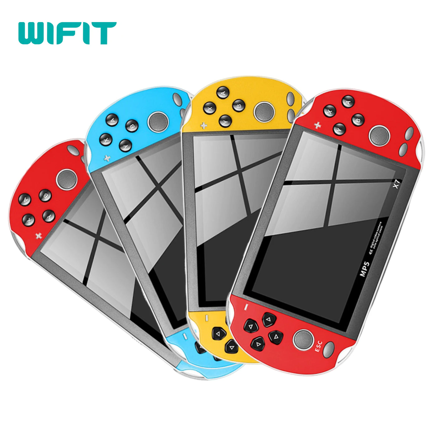 X7 Dual Joystick Handheld Game Console 4.3 Inch HD Large Screen Supports 12 Emulator Games Built-in 10000 Games