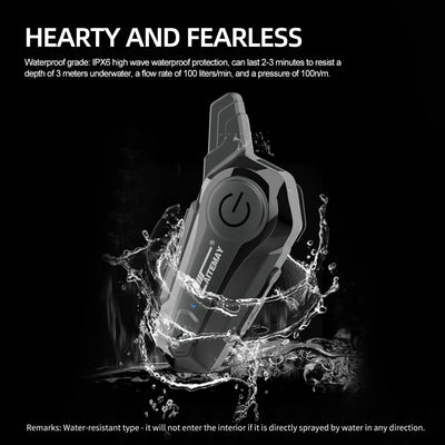 1/2Pcs Bluetooth Motorcycle Helmet Intercom Headset for 2 Rider intercomunicador Moto Wireless Interphone Noice Reduction