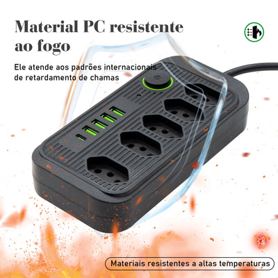 Extension, electrical extension, USB socket, power outlet line filter, 5 meters extension, electric extension, 110-220V,10A