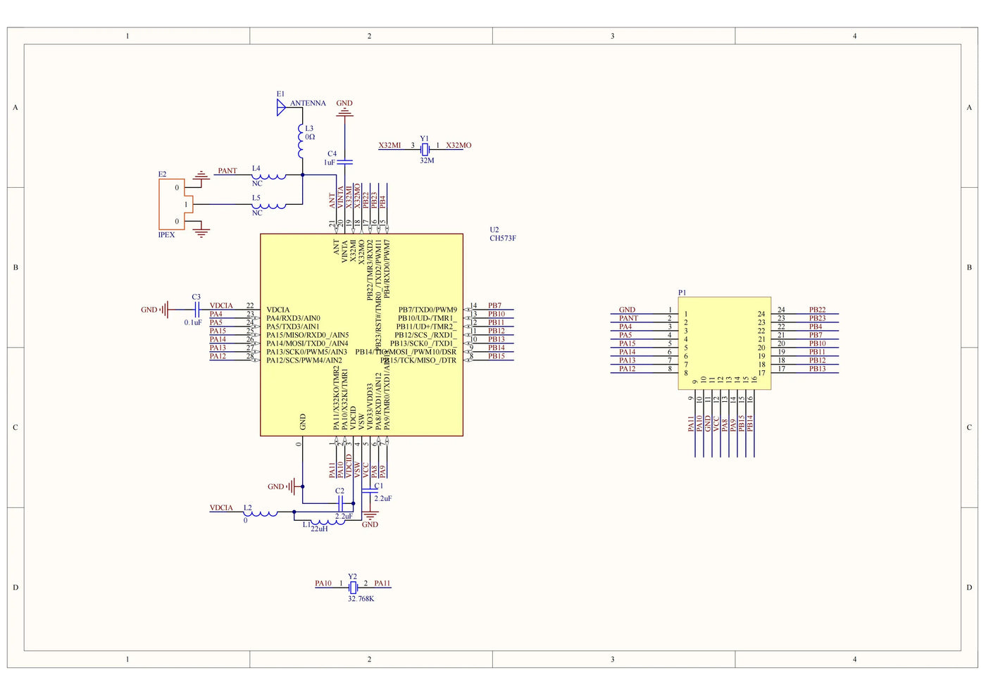 CH573 Development Board RISC-V Core BLE Wireless MCU Application Evaluation