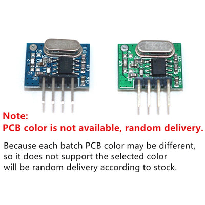 1Pcs 433 Mhz Superheterodyne RF Receiver and Transmitter Module For Arduino Uno Wireless Module Diy Kit 433Mhz Remote Control