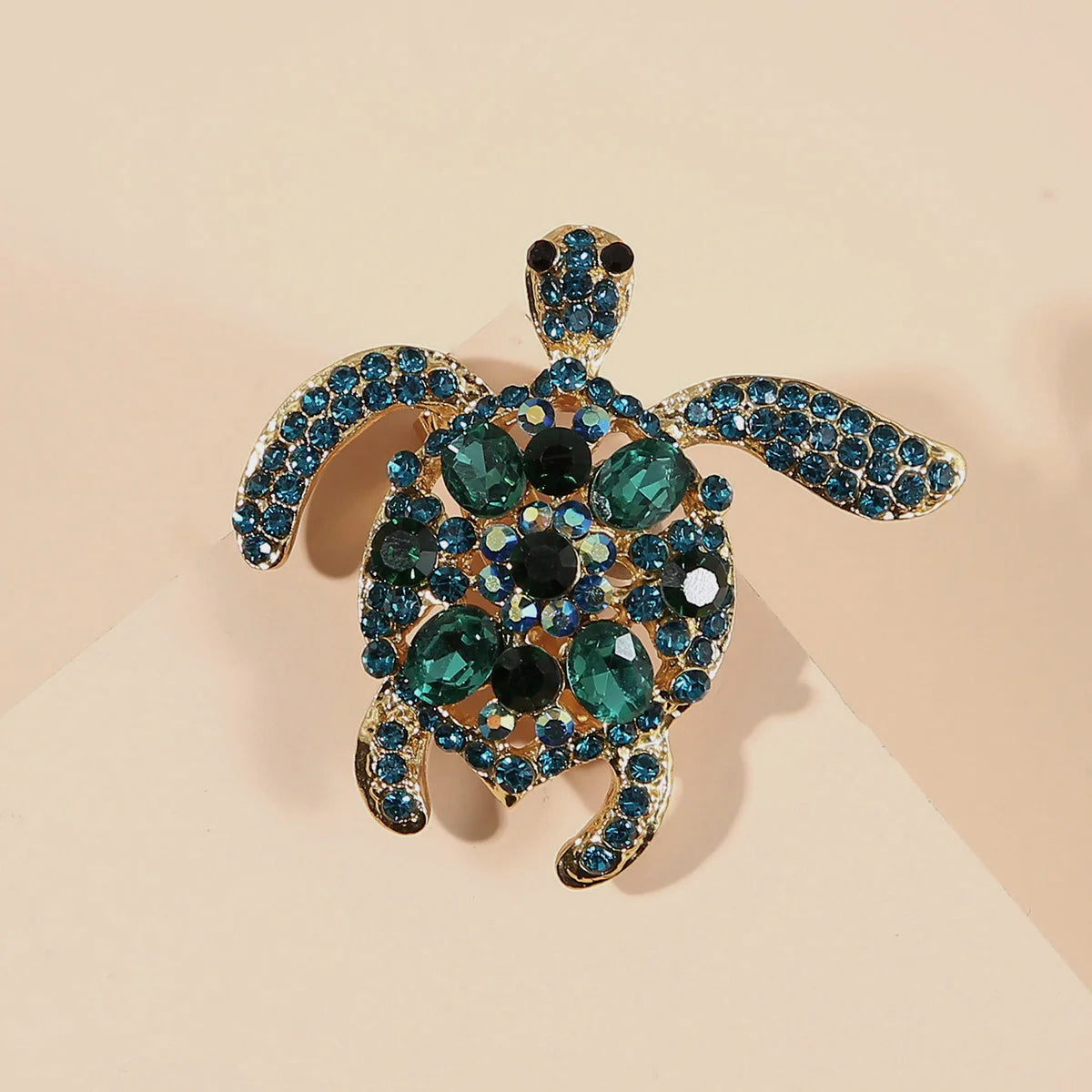 1PC Women's European and American Trend Personalized Turtle Shaped Brooch Fashion Dressing Banquet Party Festival Gift 7400