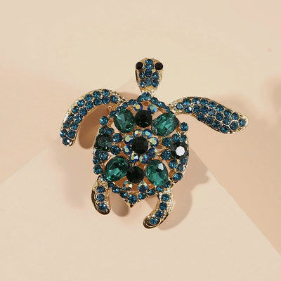 1PC Women's European and American Trend Personalized Turtle Shaped Brooch Fashion Dressing Banquet Party Festival Gift 7400