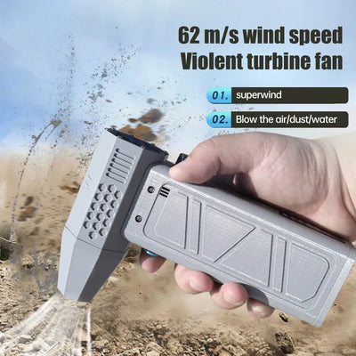 130000 RPM Mini Air Blower Handheld Electric Turbo Jet Fan Brushless Motor Violent Blower Wind Speed 52m/s Industrial Duct Fan