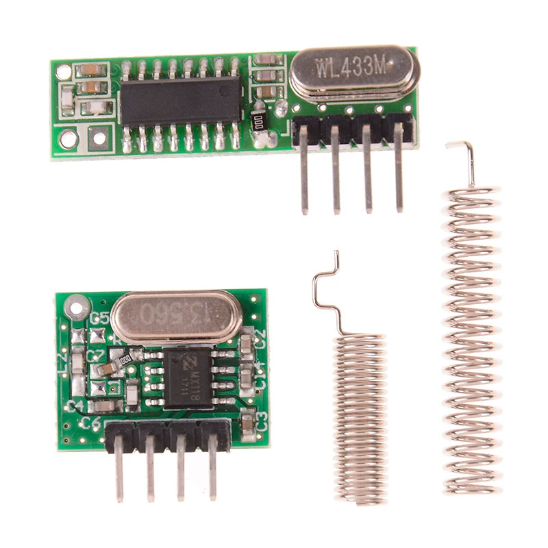 1Pcs 433 Mhz Superheterodyne RF Receiver and Transmitter Module For Arduino Uno Wireless Module Diy Kit 433Mhz Remote Control