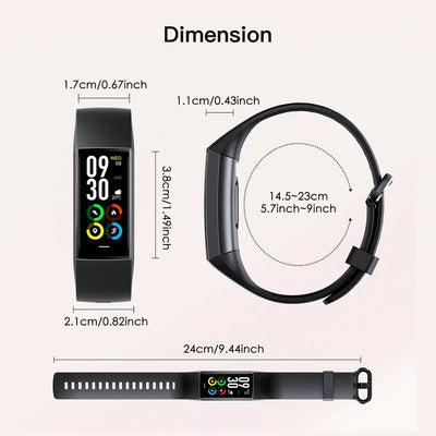 Amoled Display 1.1 Inch Women Smart Bracelet Fitness Band Watch New In Women'S Watches Pedometers For Walking For Oppo Phone