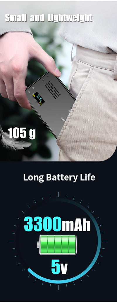 RGB LED Video Light Photography Fill Camera Lighting Panel CRI95+ 2500-9000K LCD Display Cold Shoe For Vlog Live Streaming DSLR