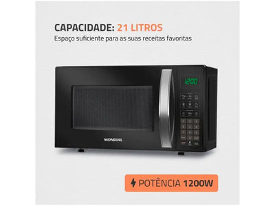 Mondial Microwave 21L Black MO-01-21 - 220V