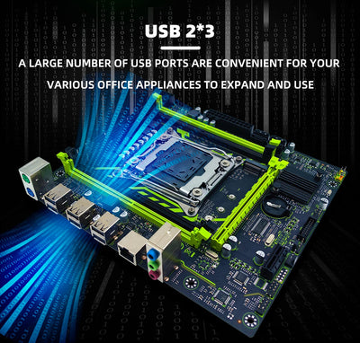 X99-8D4 ZSUS Motherboard Set Kit With LGA2011-3 Xeon E5 2630 V4 CPU DDR4 16GB (1*16GB) 2133MHZ RAM Memory NVME M.2 SATA